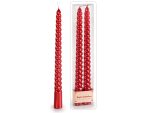 Set de 2 lumanari torchon rosii