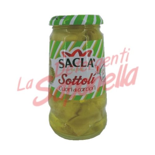 Inimi de anghinare Sacla in ulei de floarea soarelui 285 gr