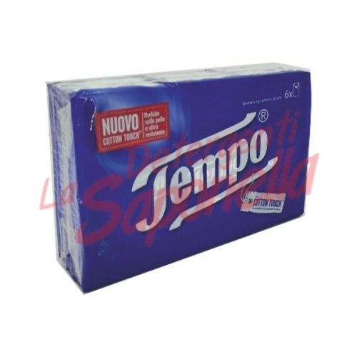 Servetele nazale Tempo catifelate si rezistente - 6 pachete