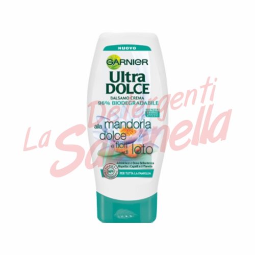 Balsam de par Garnier Ultra Dolce-migdale dulci si flori de lotus-toate tipurile de par 200 ml