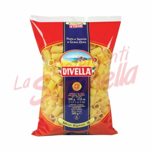 Paste Divella "Mezzi Rigatoni" Nr. 18 -500 gr