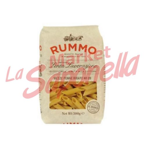 Paste Rummo "Mezze Penne Rigate" Nr 28-500 gr