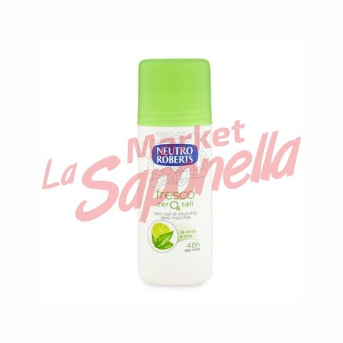 Antiperspirant stick proaspat cu ceai verde Neutro Roberts – 40 ml