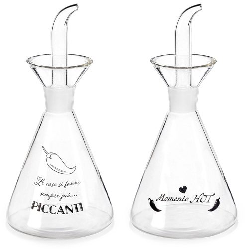 Sticlă conică ulei cu capac dozator 300ml