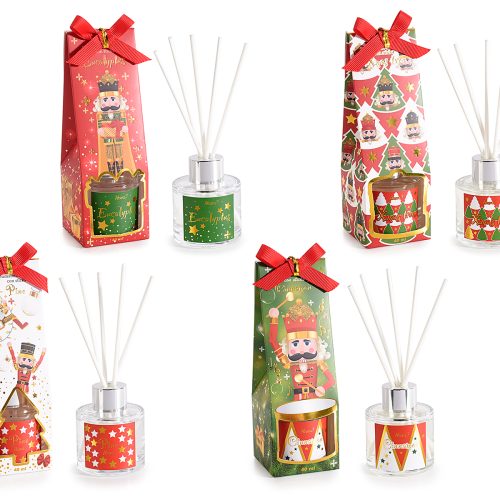 Odorizant de Craciun de camera cu betisoare in cutie cadou 40ml