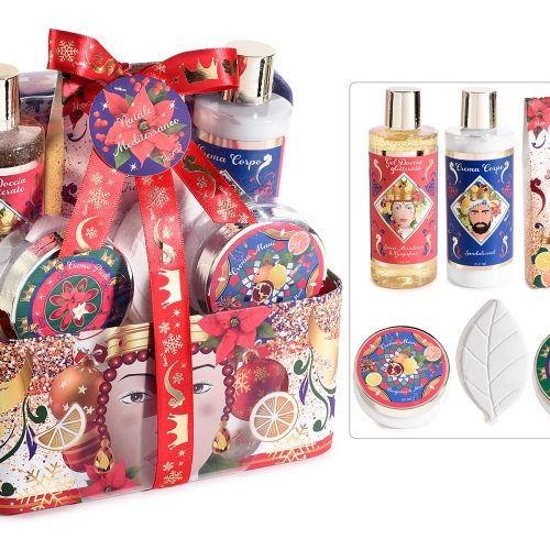 Cutie cadou "Gusto Mediterraneo"cu 6 produse de corp 750ml