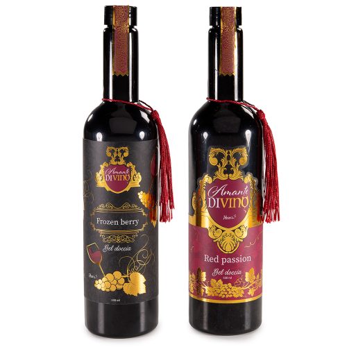 Gel de dus "Amante Di Vino" parfumat sticla cu ciucure 530ml(diverse arome)1buc