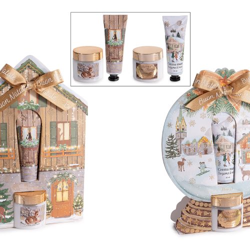 Set cadou craciun cu crema maini si talpi - 1buc