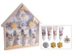 Set cadou cu 7 produse pentru corp și decorațiuni din lemn