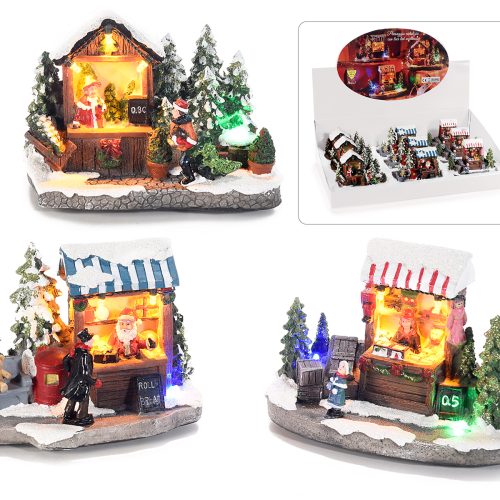 Magazin de Craciun cu lumina Led multicolora diverse modele