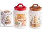 Borcan ceramic alimentar cu decoratiuni turata dulce -1buc