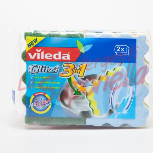 Bureti Vileda 3 in 1 100% microfibre -2 bucati