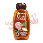 Sampon Garnier Ultra Dolce cu cacao si ulei de cocos pentru par neted sau care trebuie netezit 250 ml