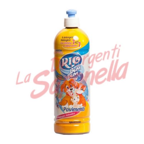 Detergent pardoseala Rio Bum Bum nealergenic si antistatic cu formula igienizanta pentru animalele domestice 750 ml