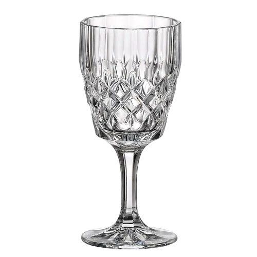 Set 6 pahare de vin Angela din cristal de BOHEMIA