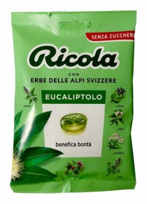 Bomboane Ricola elvetiene cu eucalipt fara zahar 70 gr