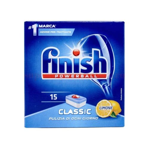 Capsule Finish pentru masina de spalat vase Classic cu lamaie 240 g-15 capsule