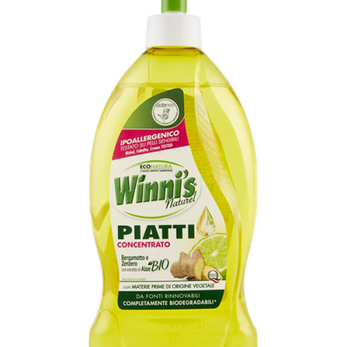 Detergent de vase Winni's Naturel concentrat cu bergamotto si ghimbir 480 ml