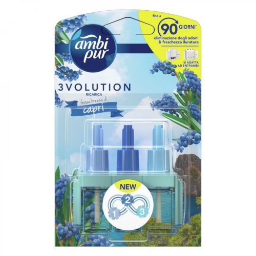 Rezerva odorizant camera Ambi Pur "Fresca di Capri" 3 volution 20ml