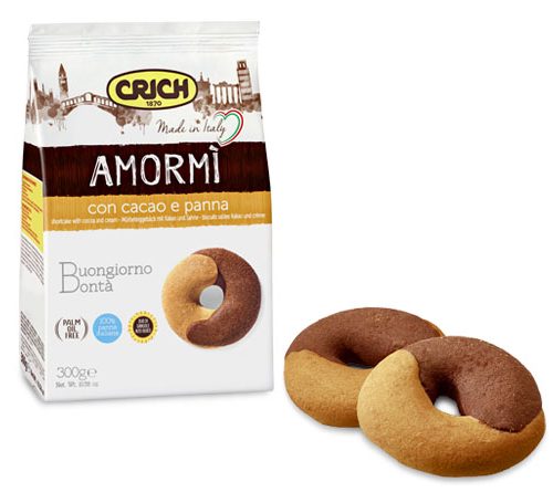 Biscuiti cu cacao si smantana Crich Amormi 300gr