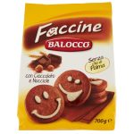 Biscuiti Balocco Faccine cu ciocolata si alune 700gr