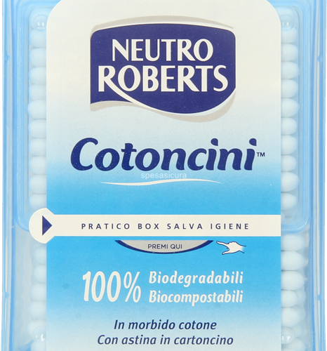 Betisoare de urechi Neutro Roberts 100% bumbac 260 bucati