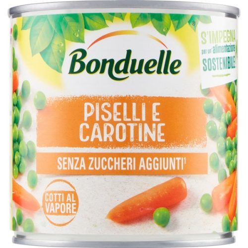 Mazare si morcovi Bonduelle fara zahar adaugat 305gr
