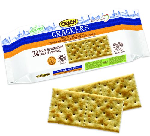 Crackers Crich cu continut redus de sare 250gr