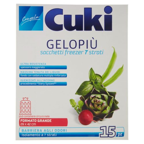 Pungi Cuki pentru congelator format mare 29 X 42 cm-15 bucati