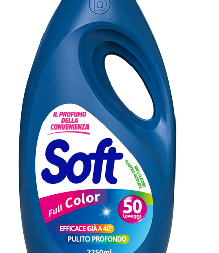 Detergent lichid Soft pentru rufe colorate 50 spalari 2250 ml