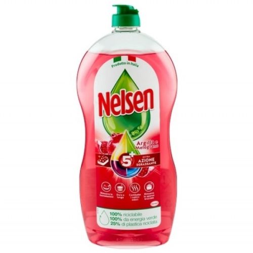 Detergent de vase Nelsen cu argila si rodie 850 ml