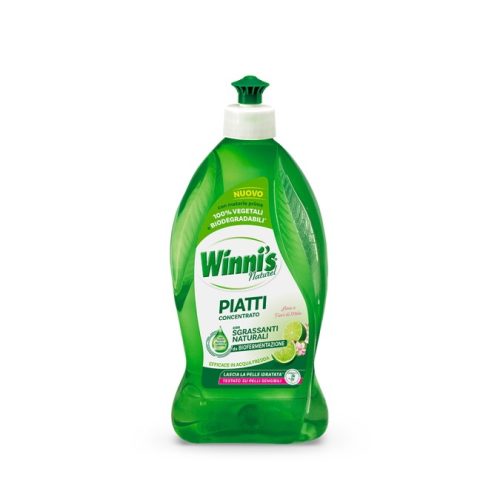 Detergent de vase Winni's Naturel concentrat cu lime si flori de mar 480 ml