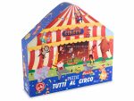 Puzzle 48 piese de carton cu cutie cort Circus