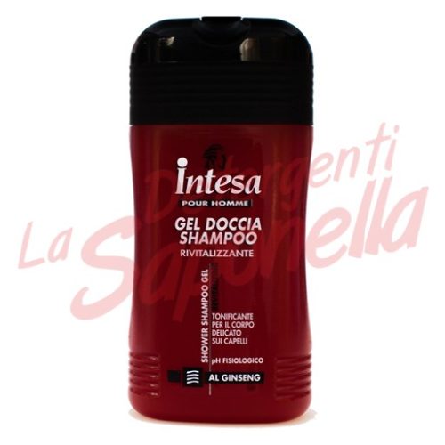 Gel de dus si sampon Intesa Pour Homme revitalizant cu ginseng 250 ml