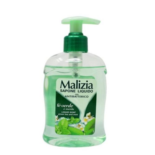 Sapun lichid maini antibacterian Malizia cu ceai verde si menta 300ml
