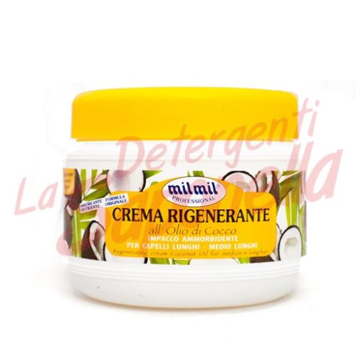 Masca de par Milmil Professional regeneranta cu ulei de cocos pentru par lung si mediu 500 ml