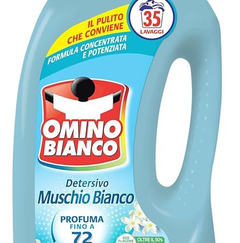 Detergent lichid Omino Bianco cu musc alb 1400ml-35 spalari