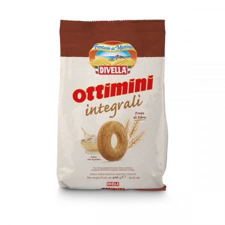 Biscuiti integrali Divella "Ottimini" cu oua proaspete 400 g