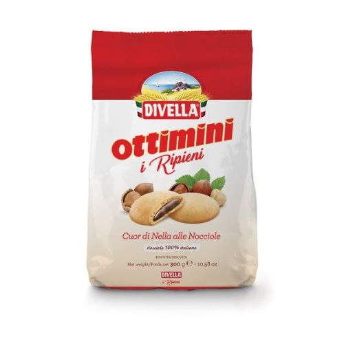 Biscuiti Divella Ottimini cu umplutura de alune 300 gr