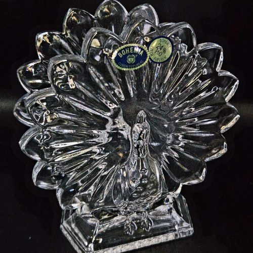 Suport servetele Paun din Cristal Bohemia
