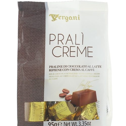 Praline Vergani cu ciocolata,lapte si crema de cafea 95gr