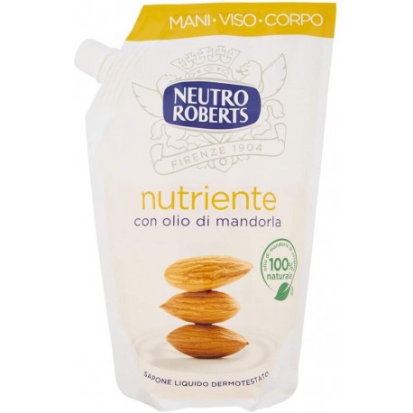 Sapun lichid rezerva Neutro Roberts hranitor cu ulei de migdale 400ml