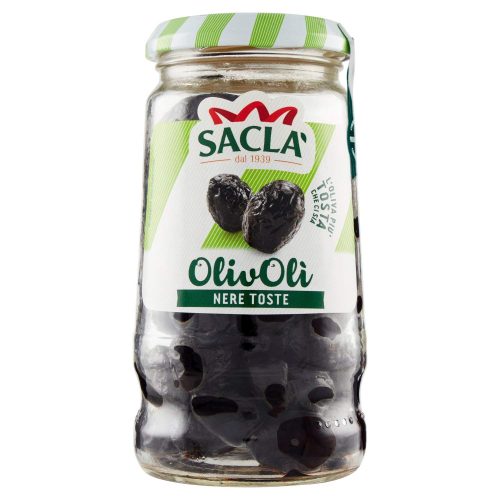 Masline negre Sacla fara ulei 200 g