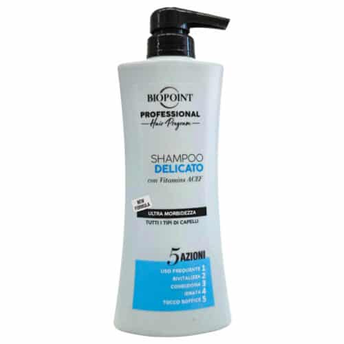 Sampon Biopoint profesional delicat cu 5 actiuni pentru folosire frecventa 400 ml