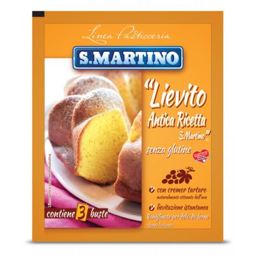 Drojdie dulciuri fara gluten S.Martino 3 buc 48g