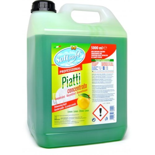 Detergent vase concentrat Soft Soft cu lamaie 5000ml