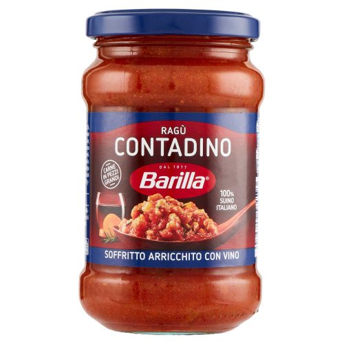 Sos paste Barilla "Ragu Contadino" cu vin rosu  300 g
