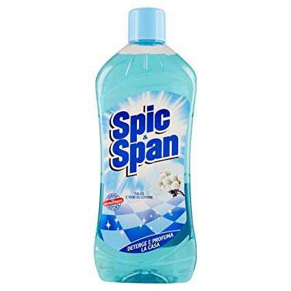Detergent antibacterian SpicSpan pentru toata casa cu talc si floare de bumbac 1L