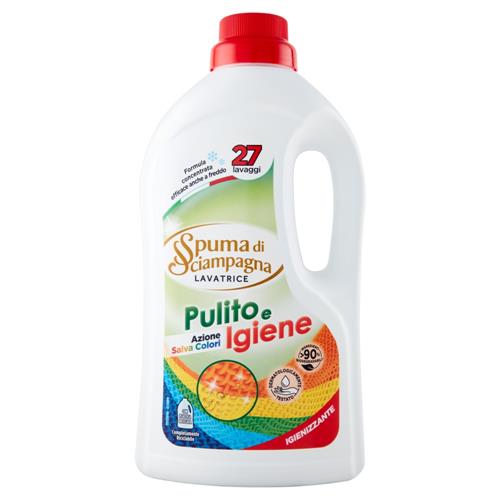 Spuma di Sciampagna detergent lichid haine colorate cu igenizant 27 spalari 1215 ml