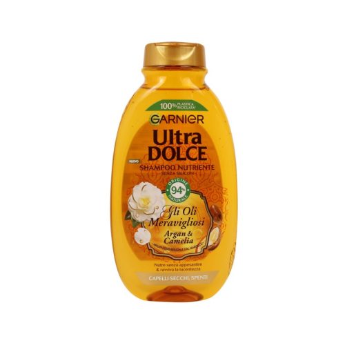 Sampon Garnier Ultra Dolce cu ulei de argan si camelie pentru par uscat250 ml